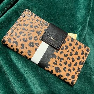 Fossil cheetah print wallet